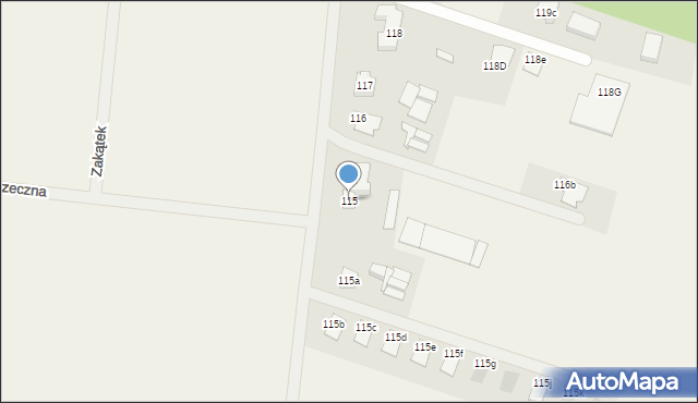 Stary Widzim, Stary Widzim, 115, mapa Stary Widzim