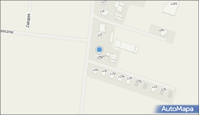 Stary Widzim, Stary Widzim, 115a, mapa Stary Widzim
