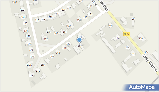 Stary Widzim, Stary Widzim, 157, mapa Stary Widzim