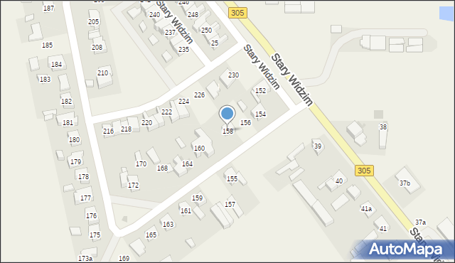 Stary Widzim, Stary Widzim, 158, mapa Stary Widzim
