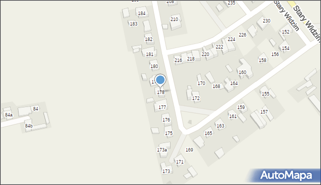 Stary Widzim, Stary Widzim, 178, mapa Stary Widzim