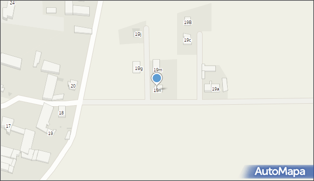 Stary Widzim, Stary Widzim, 19n, mapa Stary Widzim