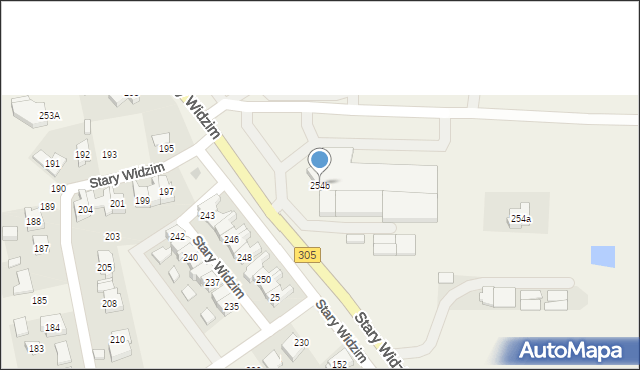 Stary Widzim, Stary Widzim, 254b, mapa Stary Widzim
