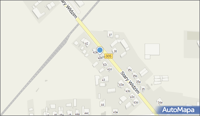 Stary Widzim, Stary Widzim, 42b, mapa Stary Widzim