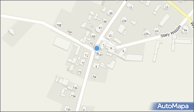 Stary Widzim, Stary Widzim, 6A, mapa Stary Widzim