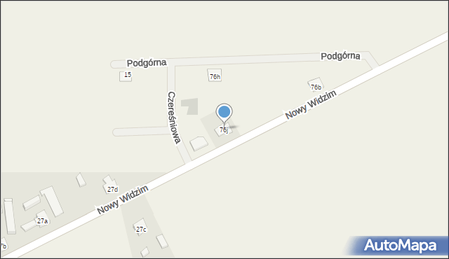 Stary Widzim, Stary Widzim, 76j, mapa Stary Widzim