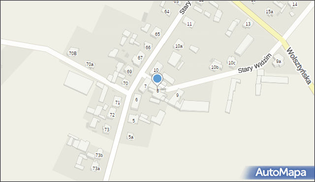 Stary Widzim, Stary Widzim, 8, mapa Stary Widzim