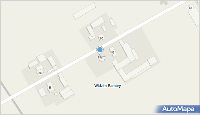Stary Widzim, Stary Widzim, 88a, mapa Stary Widzim
