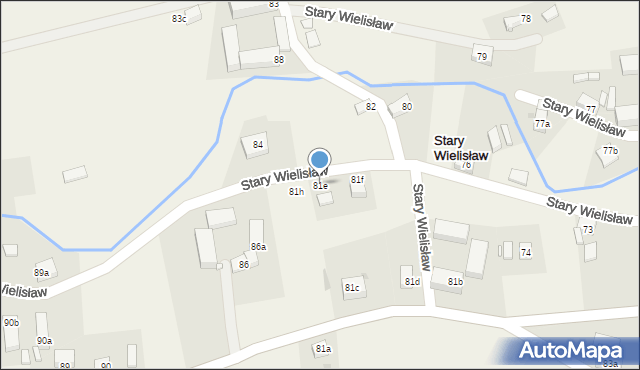 Stary Wielisław, Stary Wielisław, 81e, mapa Stary Wielisław