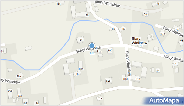 Stary Wielisław, Stary Wielisław, 81h, mapa Stary Wielisław