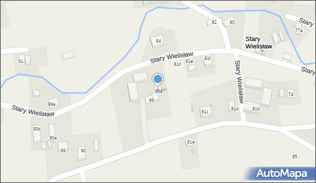 Stary Wielisław, Stary Wielisław, 86a, mapa Stary Wielisław