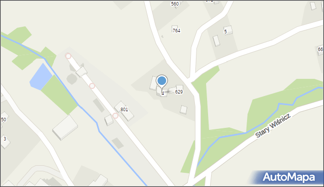 Stary Wiśnicz, Stary Wiśnicz, 4, mapa Stary Wiśnicz