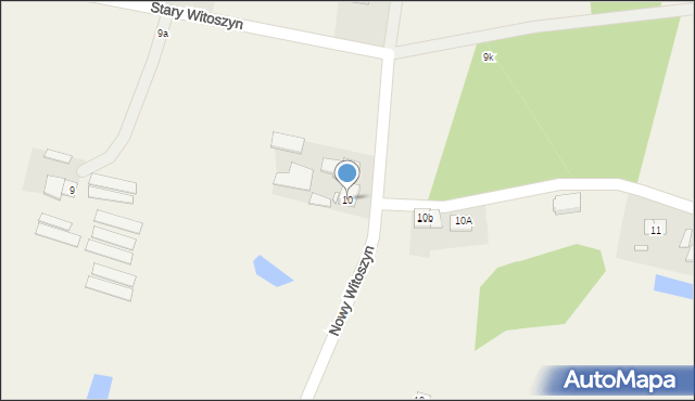 Stary Witoszyn, Stary Witoszyn, 10, mapa Stary Witoszyn