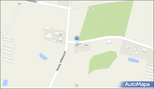 Stary Witoszyn, Stary Witoszyn, 10b, mapa Stary Witoszyn