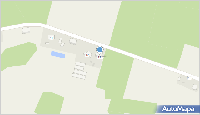 Stary Witoszyn, Stary Witoszyn, 12a, mapa Stary Witoszyn