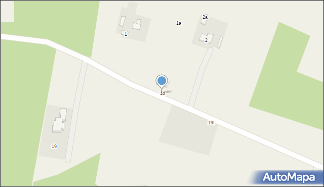 Stary Witoszyn, Stary Witoszyn, 1d, mapa Stary Witoszyn