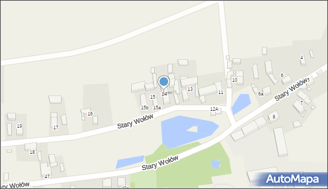 Stary Wołów, Stary Wołów, 14, mapa Stary Wołów