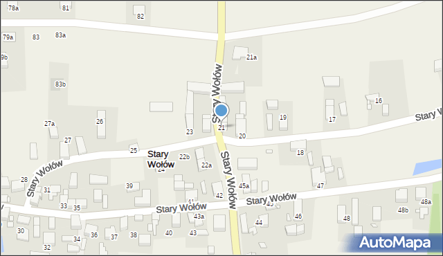 Stary Wołów, Stary Wołów, 21, mapa Stary Wołów