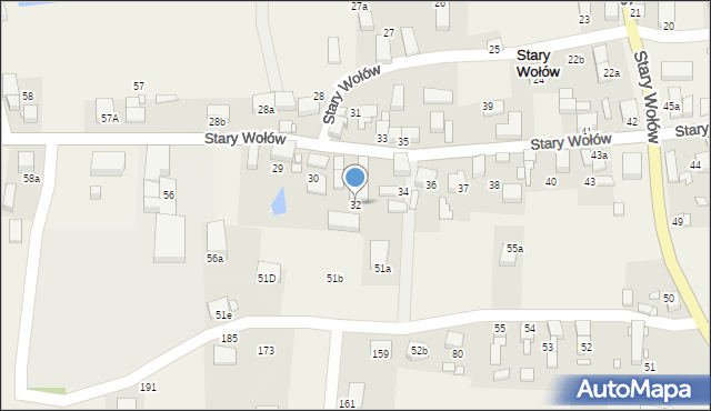 Stary Wołów, Stary Wołów, 32, mapa Stary Wołów