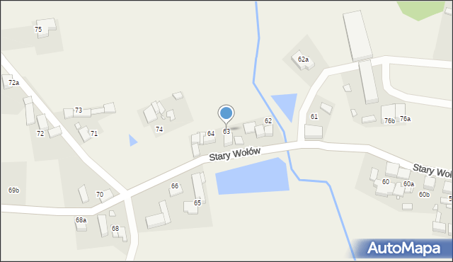 Stary Wołów, Stary Wołów, 63, mapa Stary Wołów