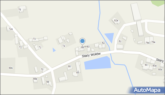 Stary Wołów, Stary Wołów, 64, mapa Stary Wołów