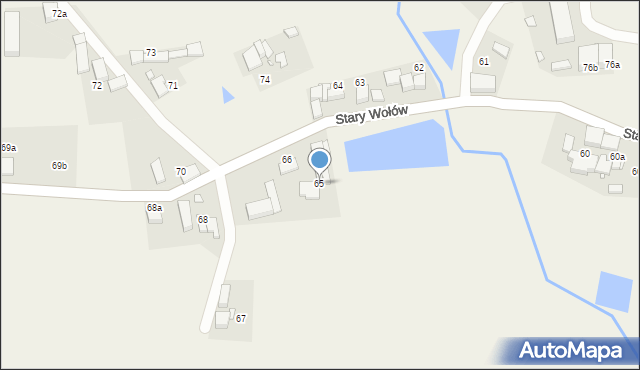 Stary Wołów, Stary Wołów, 65, mapa Stary Wołów