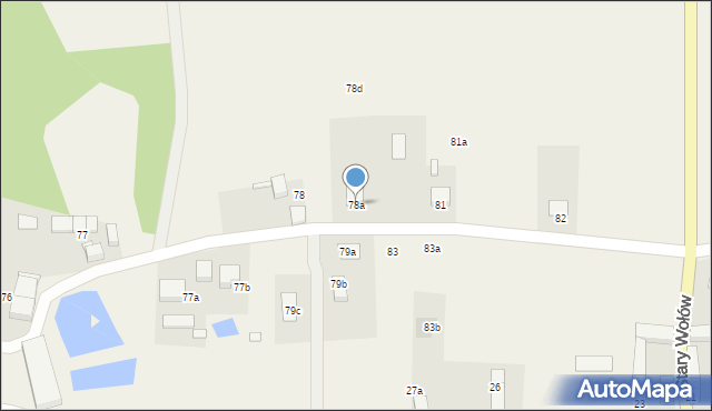 Stary Wołów, Stary Wołów, 78a, mapa Stary Wołów