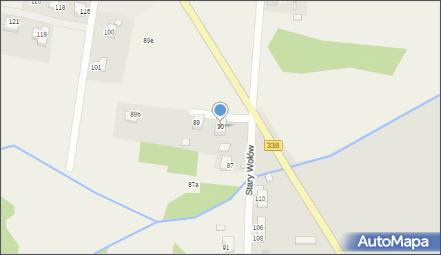 Stary Wołów, Stary Wołów, 90, mapa Stary Wołów