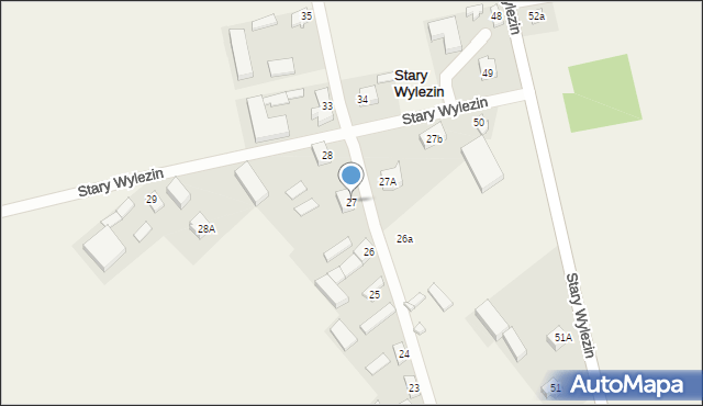 Stary Wylezin, Stary Wylezin, 27, mapa Stary Wylezin