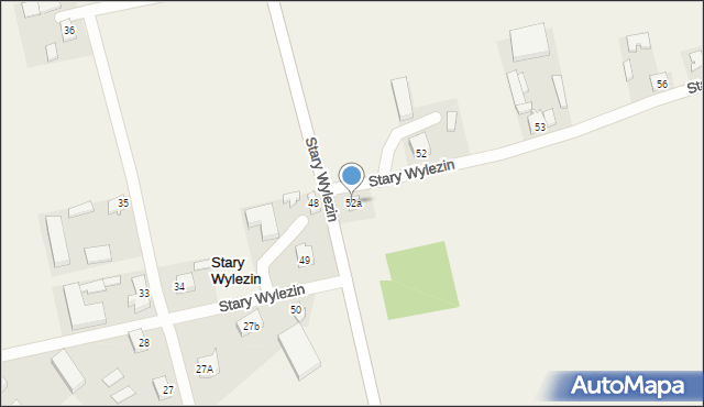 Stary Wylezin, Stary Wylezin, 52a, mapa Stary Wylezin