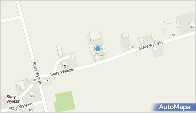 Stary Wylezin, Stary Wylezin, 54, mapa Stary Wylezin
