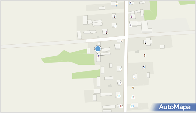 Stary Żabieniec, Stary Żabieniec, 4, mapa Stary Żabieniec