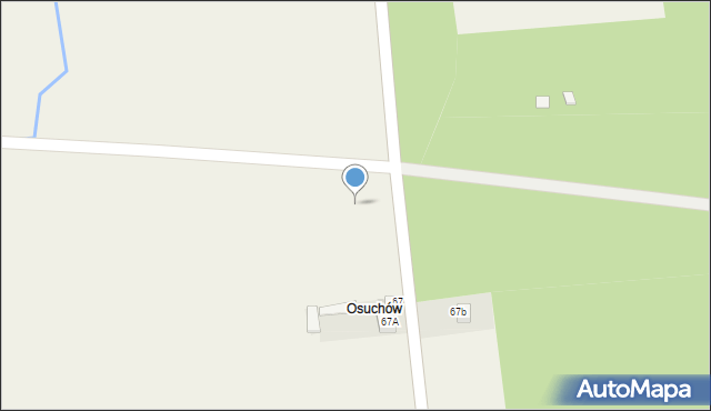 Stary Żabieniec, Stary Żabieniec, 67c, mapa Stary Żabieniec