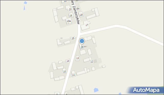 Stary Zambrzyków, Stary Zambrzyków, 15, mapa Stary Zambrzyków