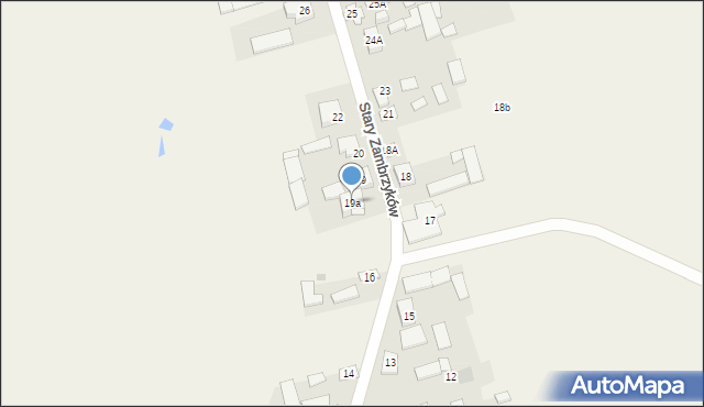 Stary Zambrzyków, Stary Zambrzyków, 19a, mapa Stary Zambrzyków