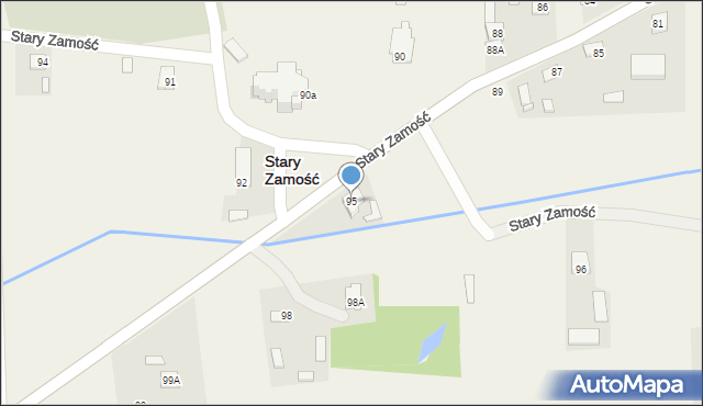 Stary Zamość, Stary Zamość, 95, mapa Stary Zamość