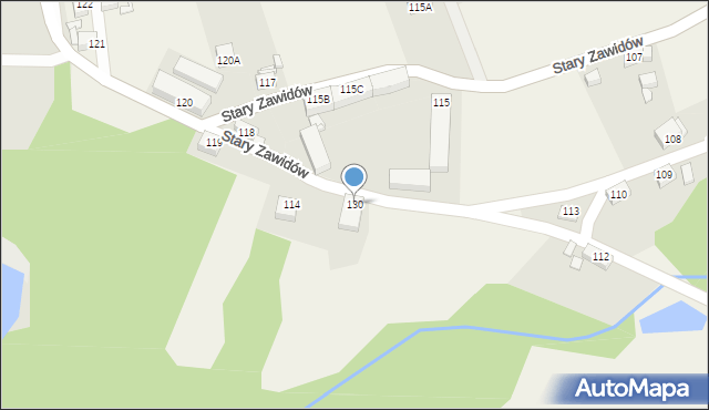 Stary Zawidów, Stary Zawidów, 130, mapa Stary Zawidów