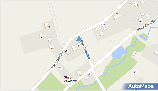 Stary Zawidów, Stary Zawidów, 84, mapa Stary Zawidów