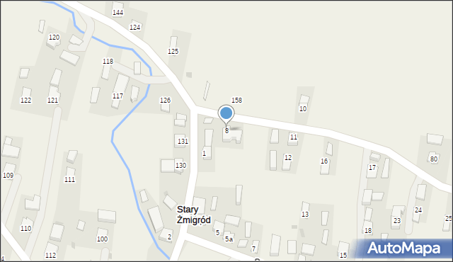 Stary Żmigród, Stary Żmigród, 8, mapa Stary Żmigród