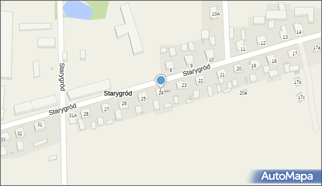 Starygród, Starygród, 24, mapa Starygród