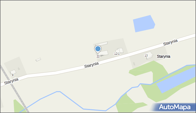 Starynia, Starynia, 11, mapa Starynia