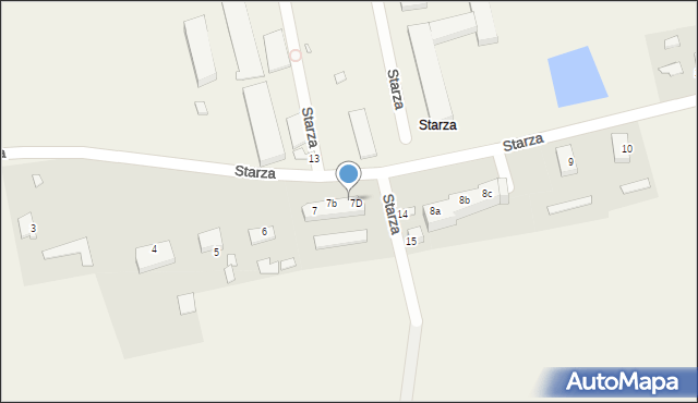 Starza, Starza, 7c, mapa Starza