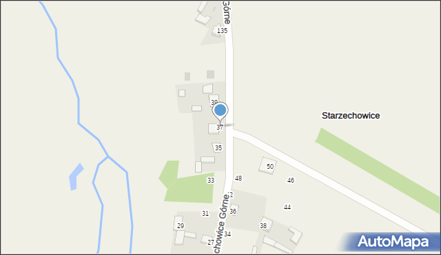Starzechowice, Starzechowice Górne, 37, mapa Starzechowice