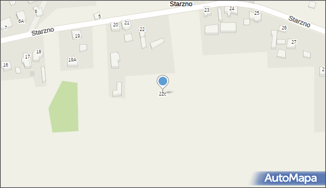 Starzno, Starzno, 22c, mapa Starzno