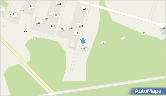 Starzykowo, Starzykowo, 119, mapa Starzykowo