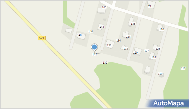 Starzykowo, Starzykowo, 142, mapa Starzykowo