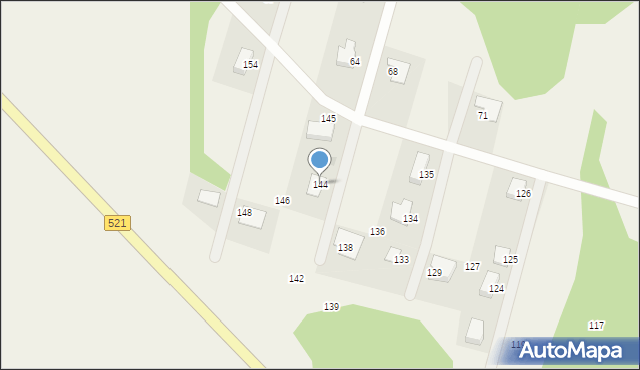 Starzykowo, Starzykowo, 144, mapa Starzykowo