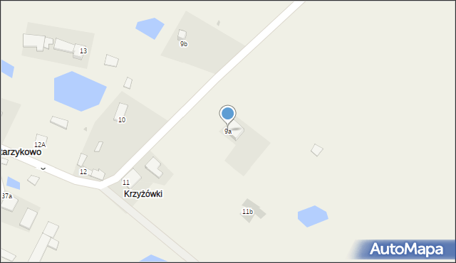 Starzykowo, Starzykowo, 9a, mapa Starzykowo