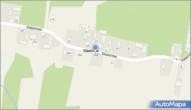 Stasinów, Stasinów, 10a, mapa Stasinów