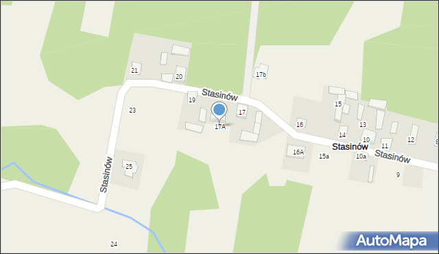Stasinów, Stasinów, 17A, mapa Stasinów